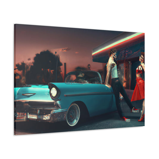 Rockin' Sammy, Boppin' Betty, Swivelin' Sally, Tappin' Tony - Canvas