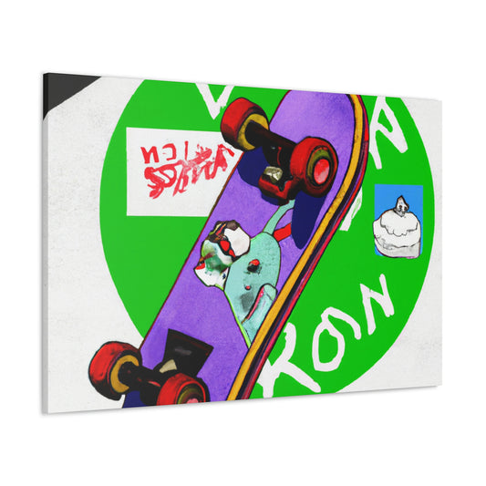 Blazin' Boarder. - Canvas