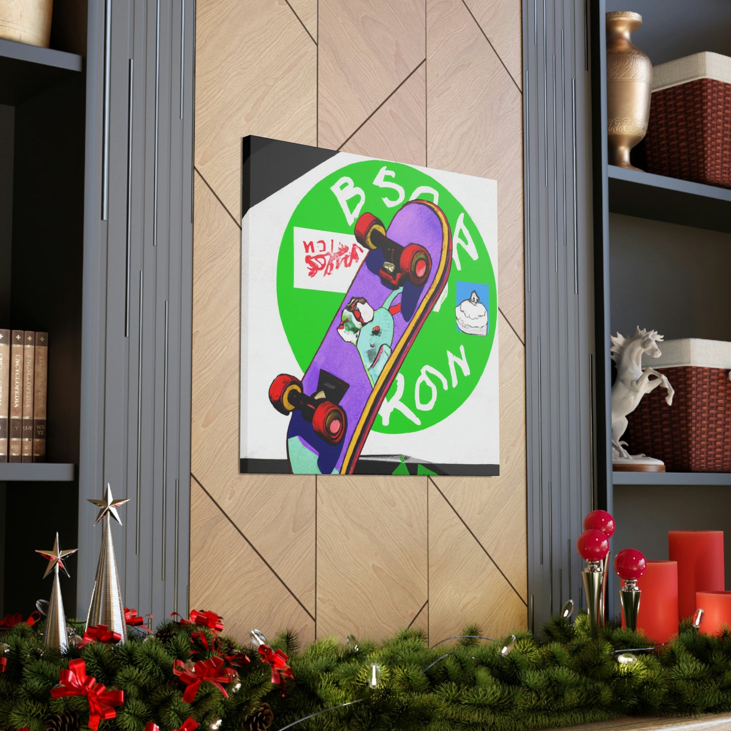 Blazin' Boarder. - Canvas