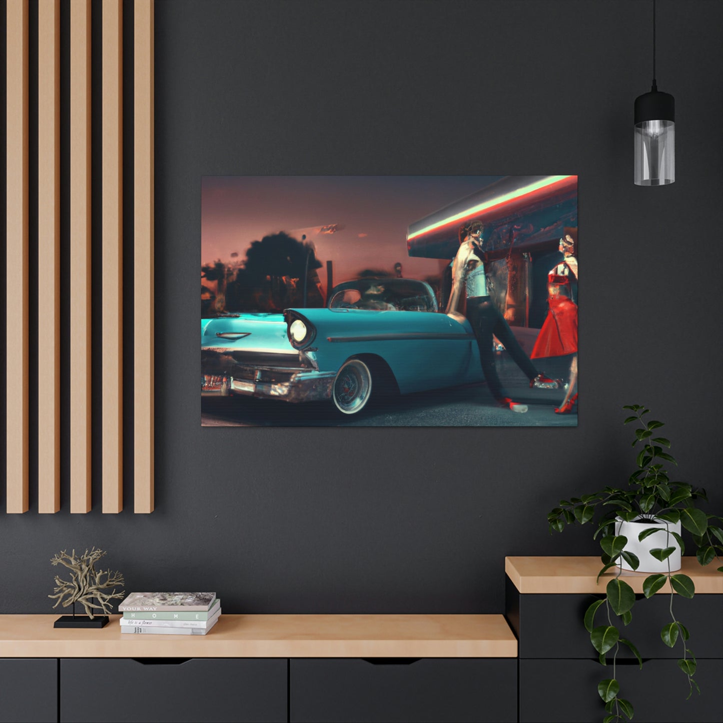 Rockin' Sammy, Boppin' Betty, Swivelin' Sally, Tappin' Tony - Canvas