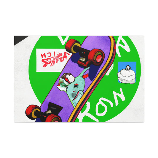 Blazin' Boarder. - Canvas