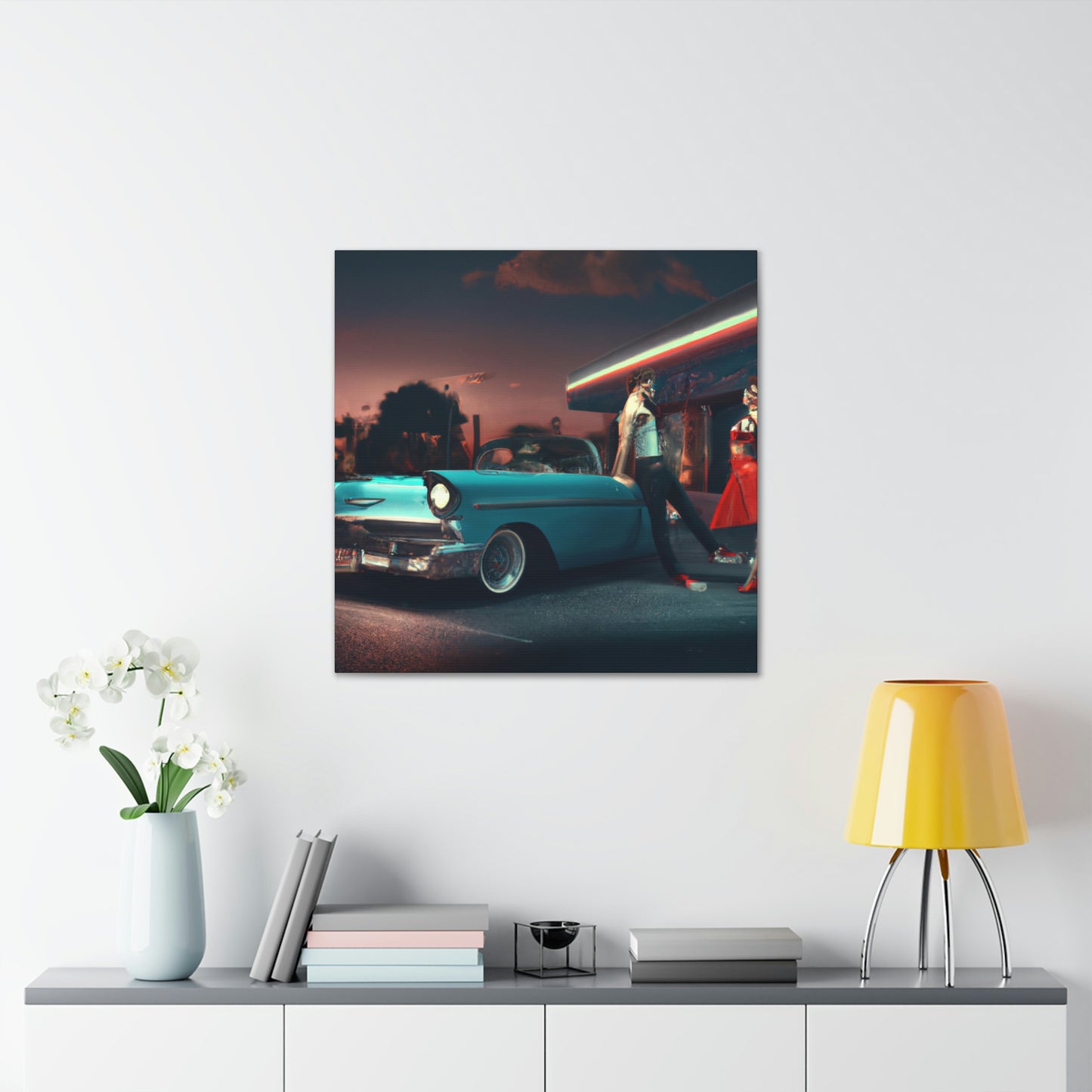 Rockin' Sammy, Boppin' Betty, Swivelin' Sally, Tappin' Tony - Canvas