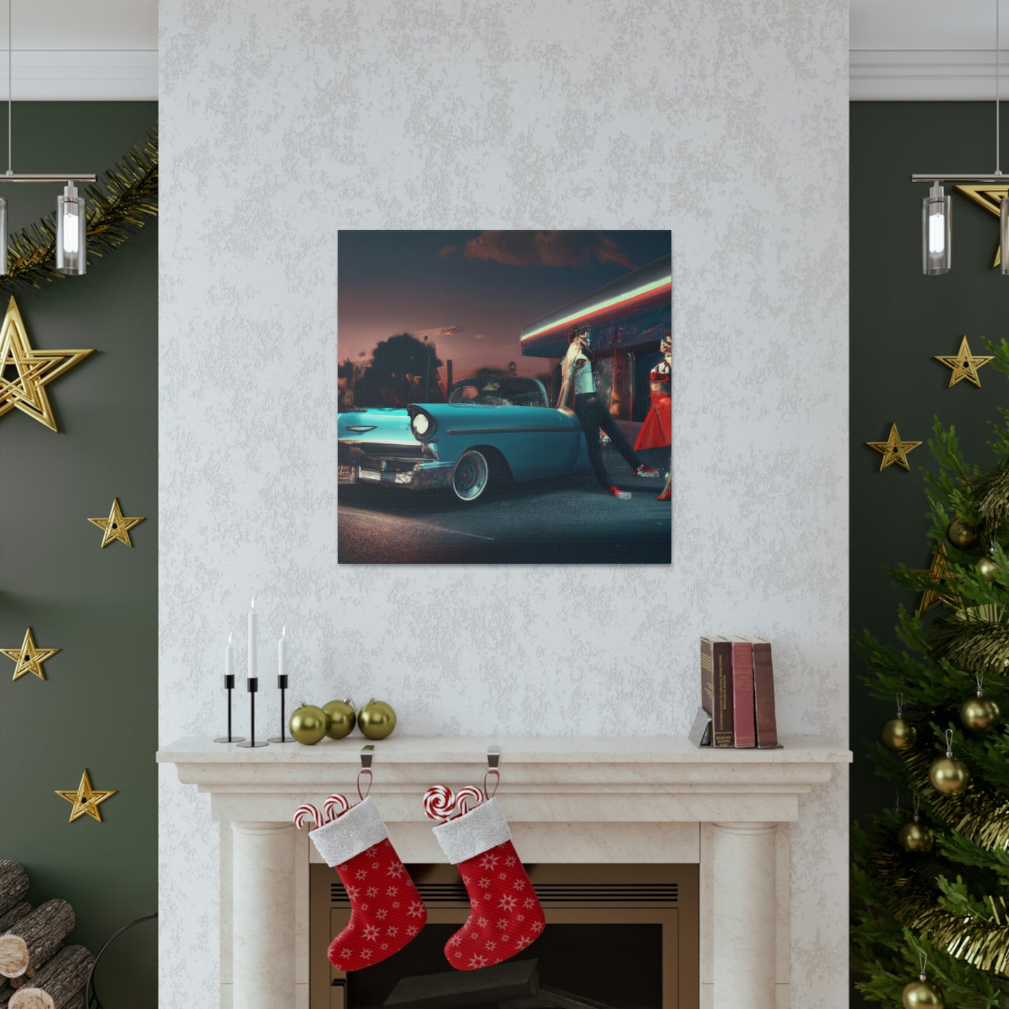 Rockin' Sammy, Boppin' Betty, Swivelin' Sally, Tappin' Tony - Canvas