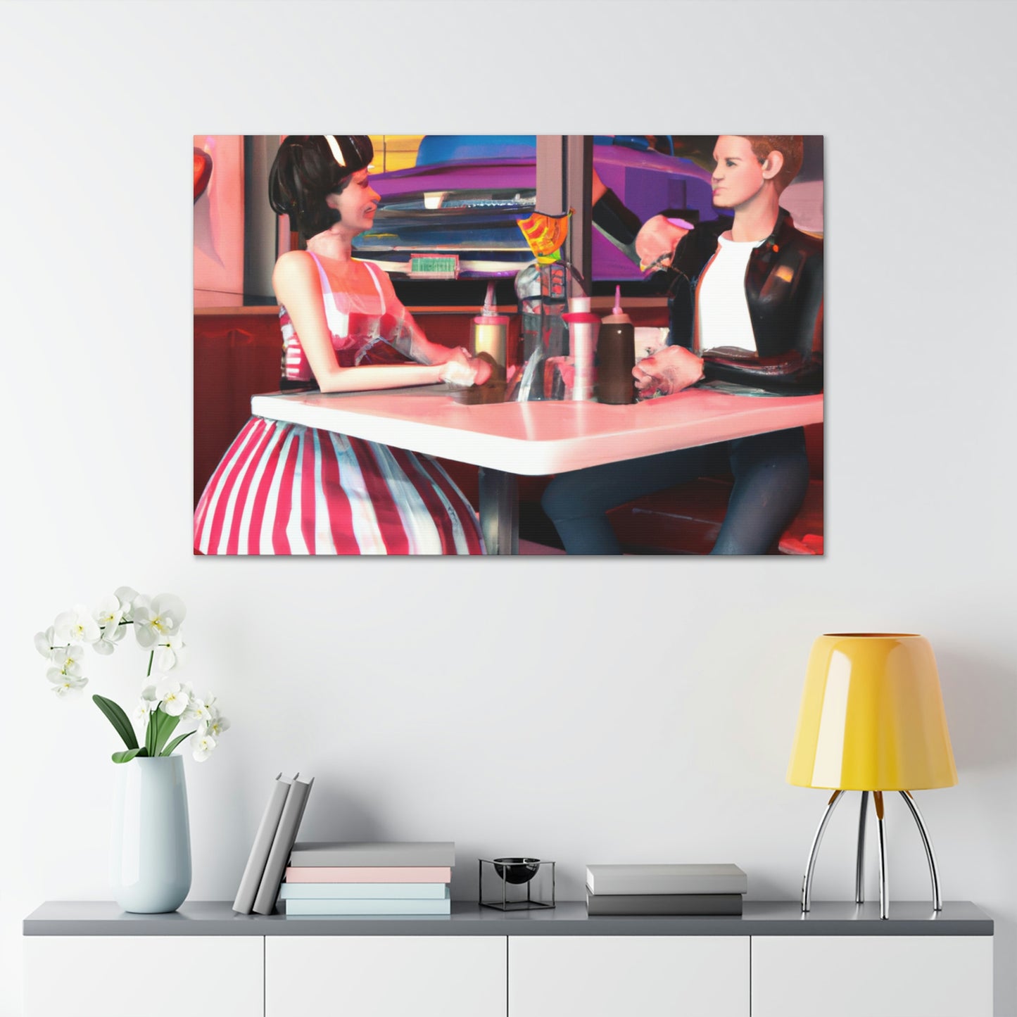 Rockabilly Rose - Canvas