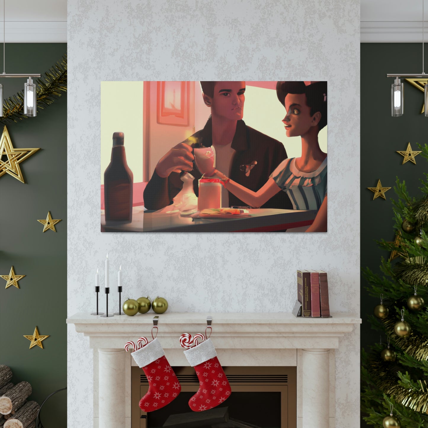 Johnny Rockin' or Mary Lou Boppin' - Canvas