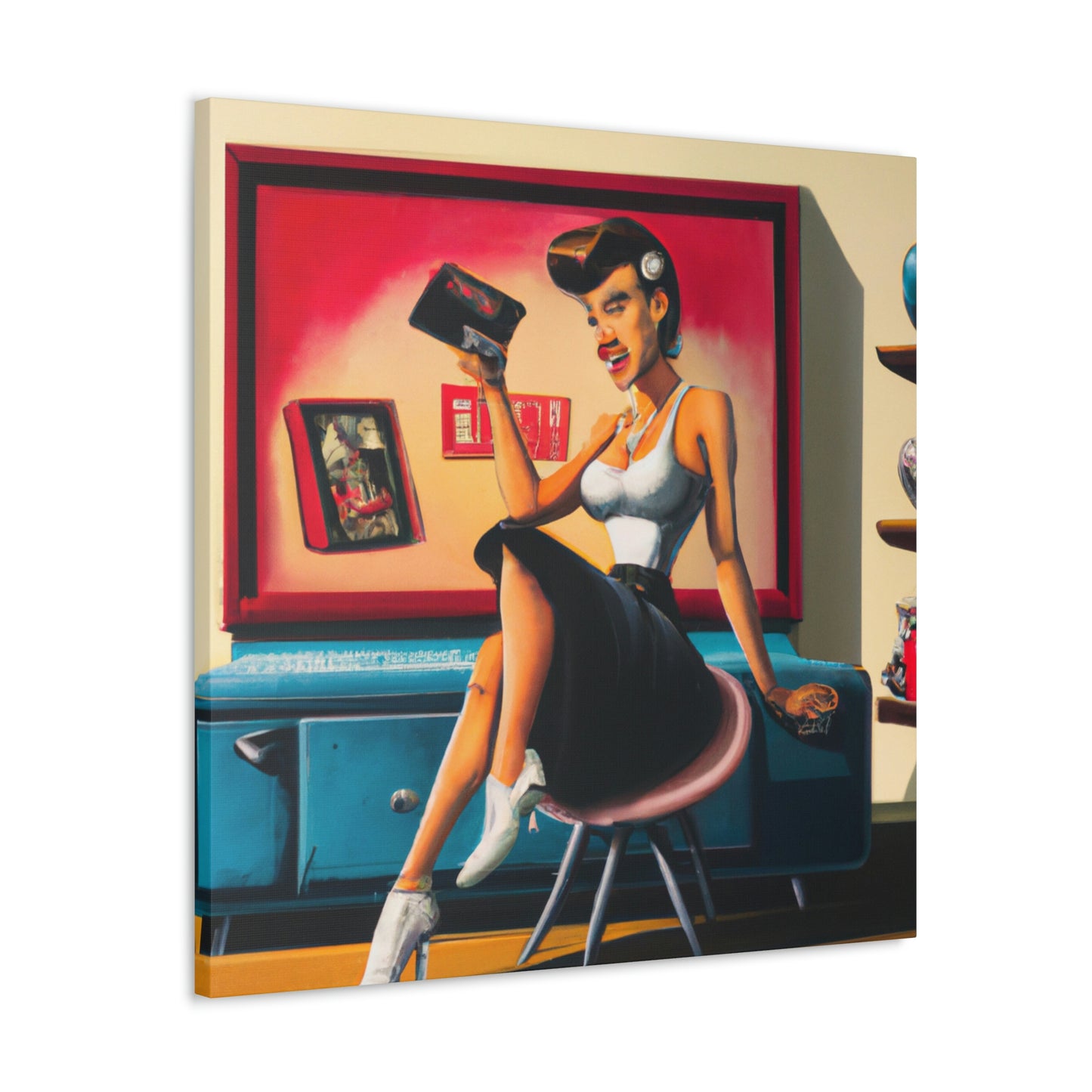 Johnny or June Rockabilly - Canvas