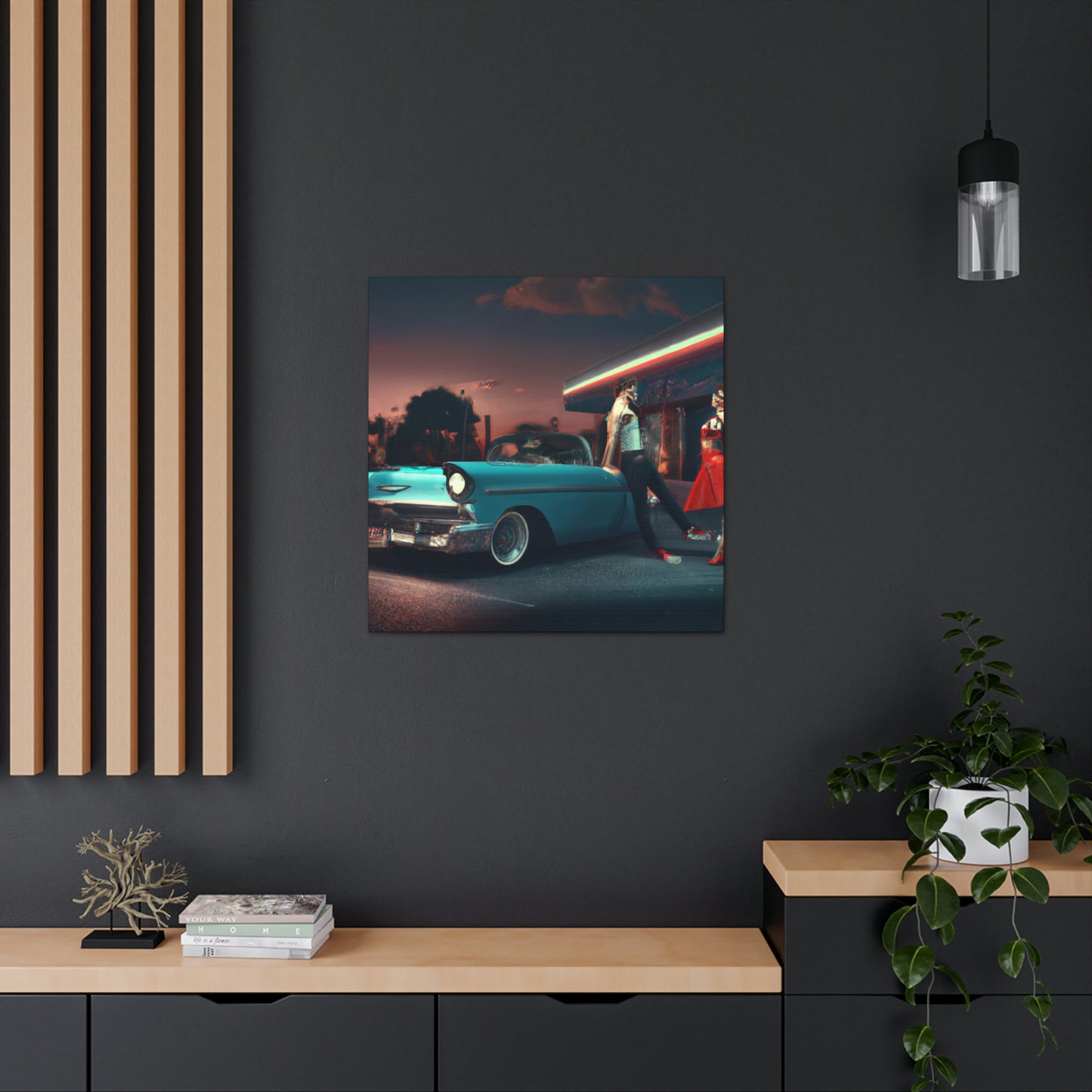 Rockin' Sammy, Boppin' Betty, Swivelin' Sally, Tappin' Tony - Canvas