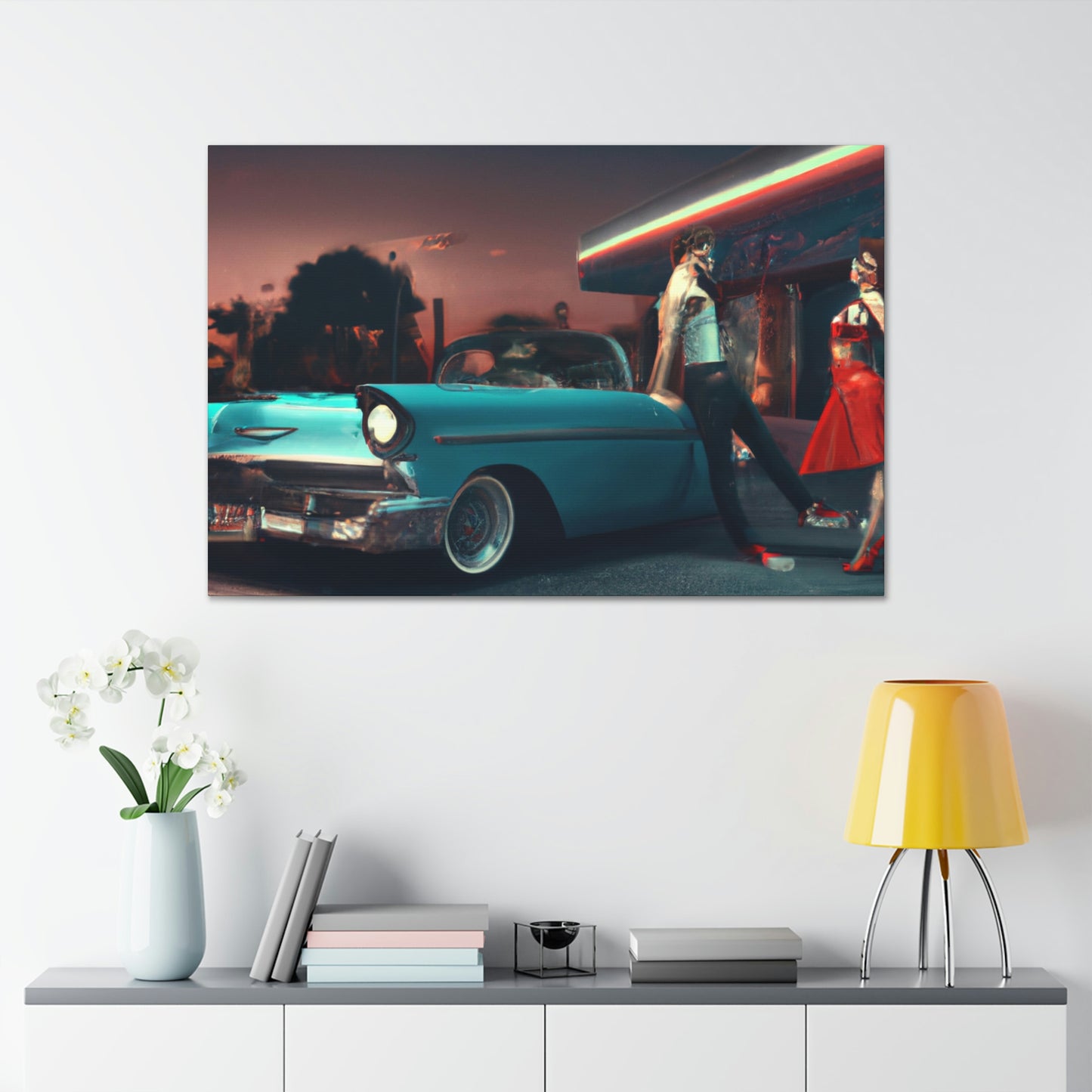 Rockin' Sammy, Boppin' Betty, Swivelin' Sally, Tappin' Tony - Canvas