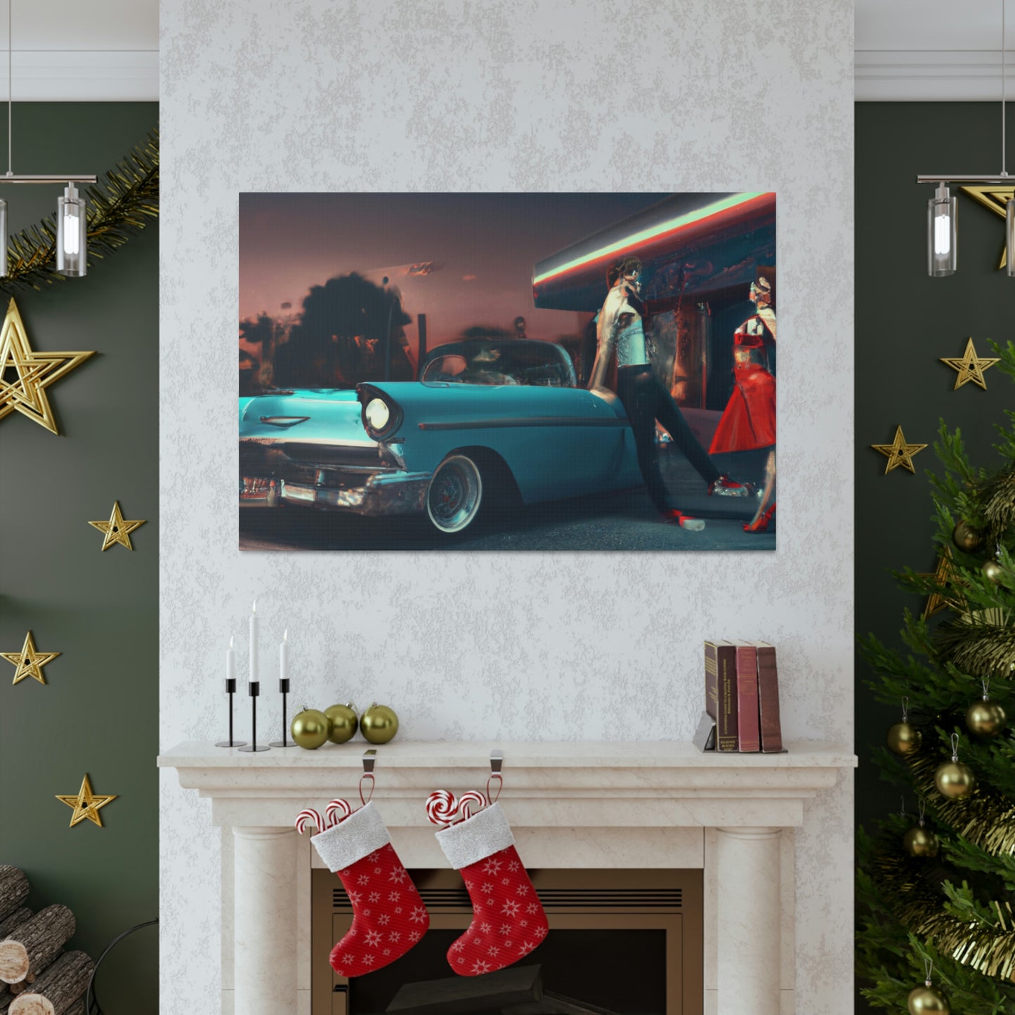 Rockin' Sammy, Boppin' Betty, Swivelin' Sally, Tappin' Tony - Canvas