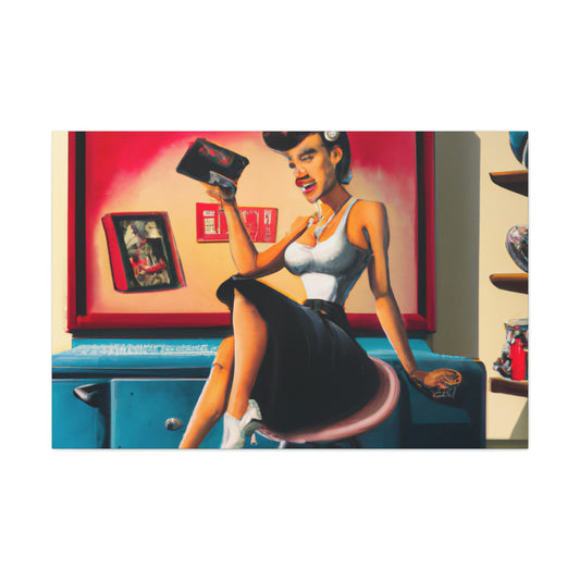 Johnny or June Rockabilly - Canvas