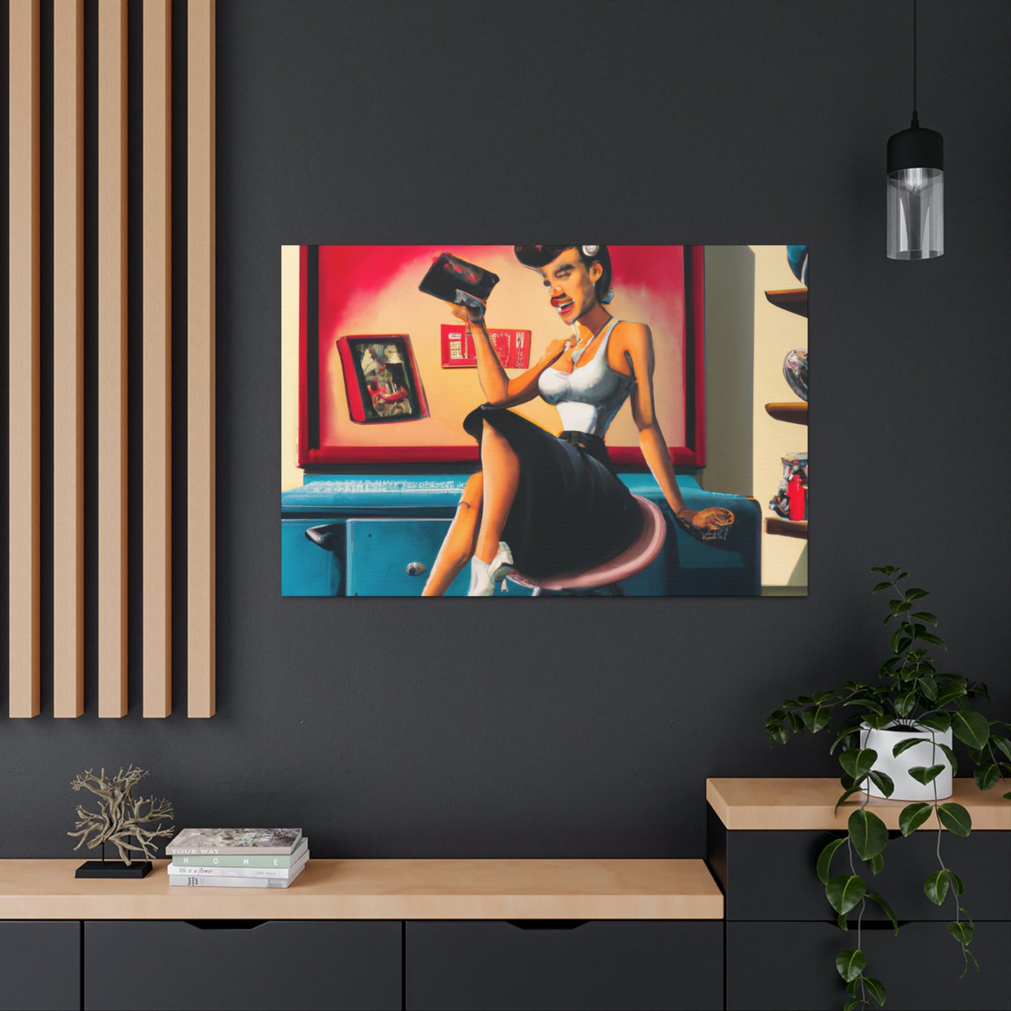 Johnny or June Rockabilly - Canvas