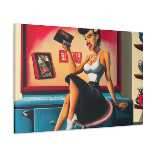 Johnny or June Rockabilly - Canvas