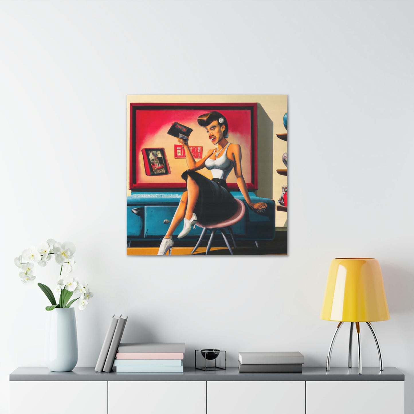Johnny or June Rockabilly - Canvas
