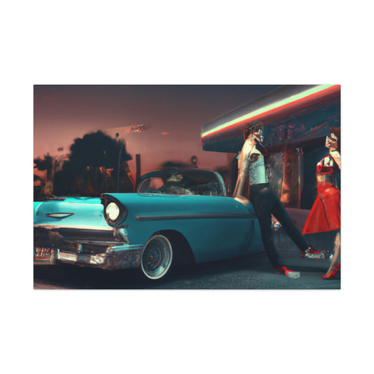 Rockin' Sammy, Boppin' Betty, Swivelin' Sally, Tappin' Tony - Canvas