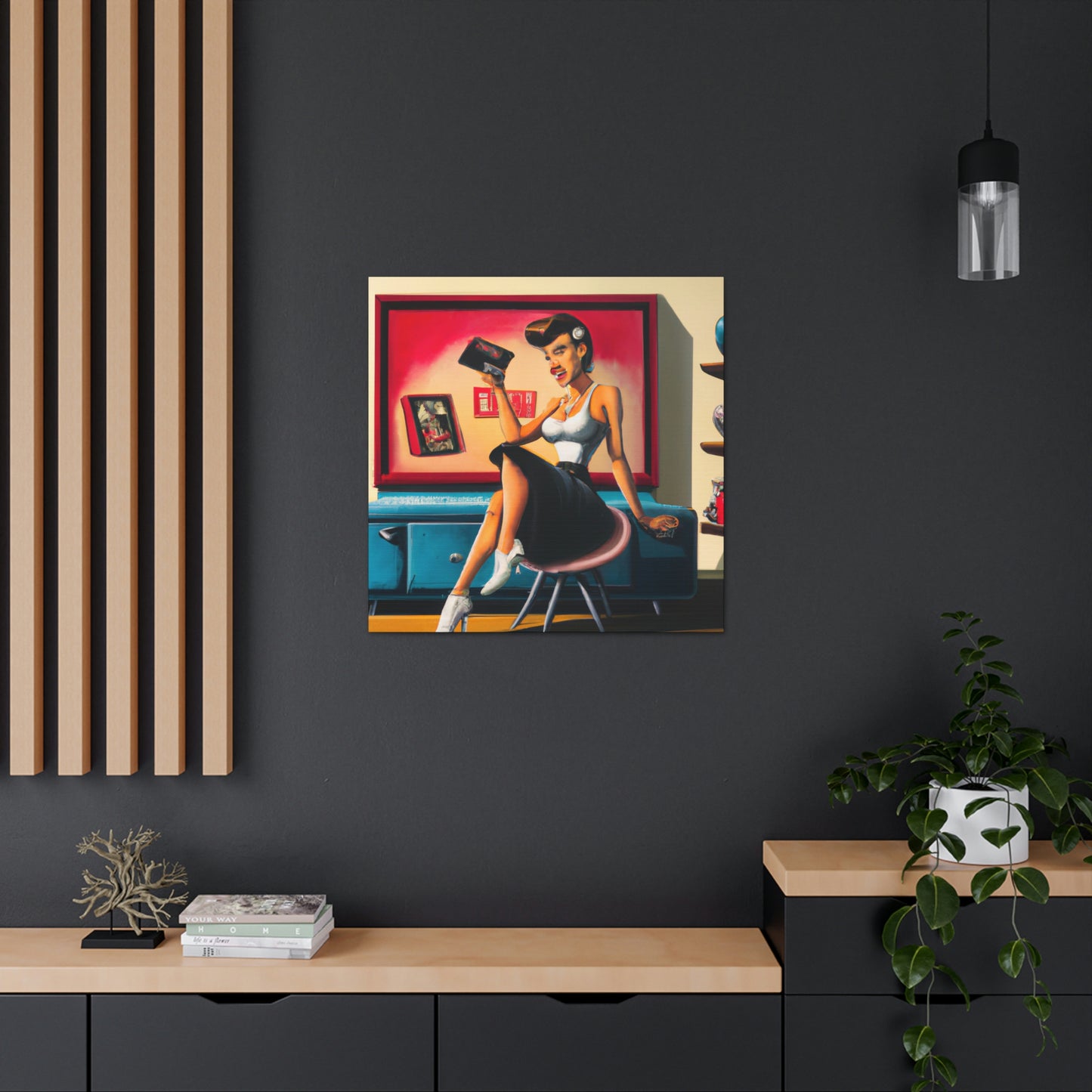 Johnny or June Rockabilly - Canvas