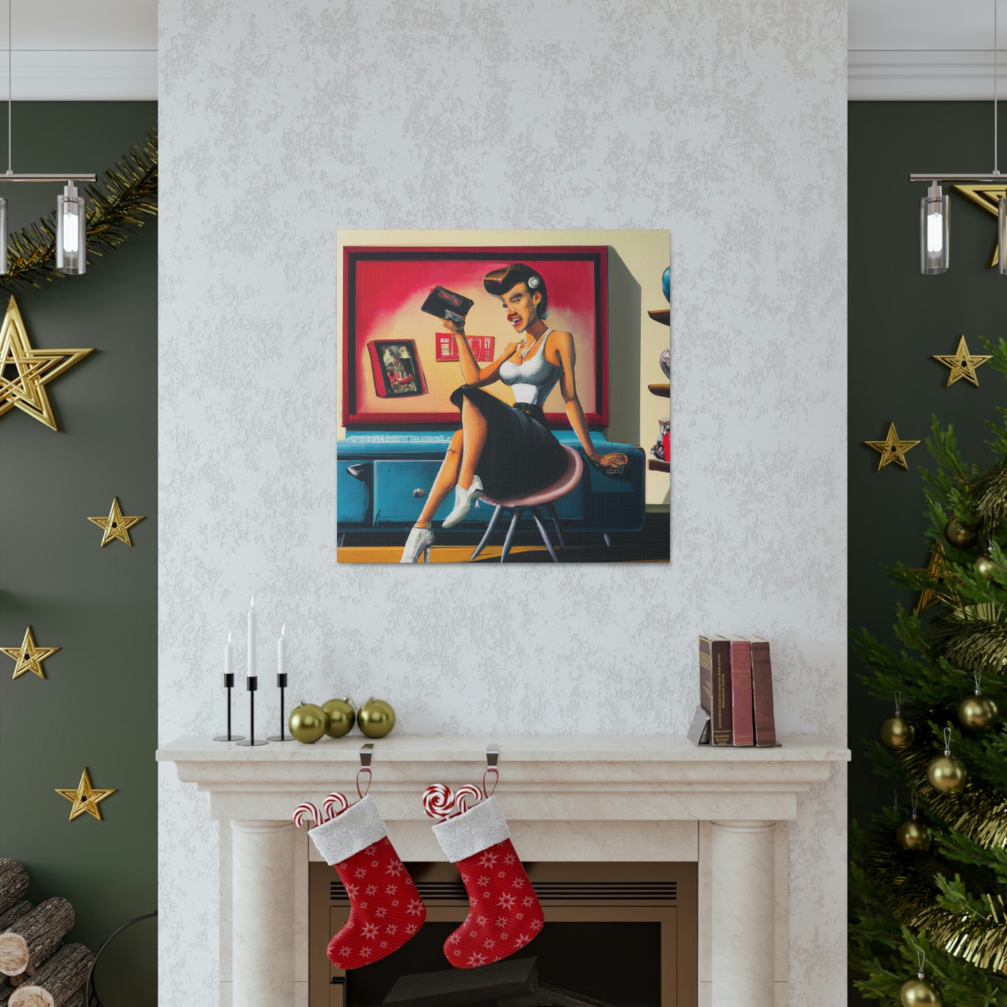 Johnny or June Rockabilly - Canvas