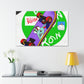 Blazin' Boarder. - Canvas