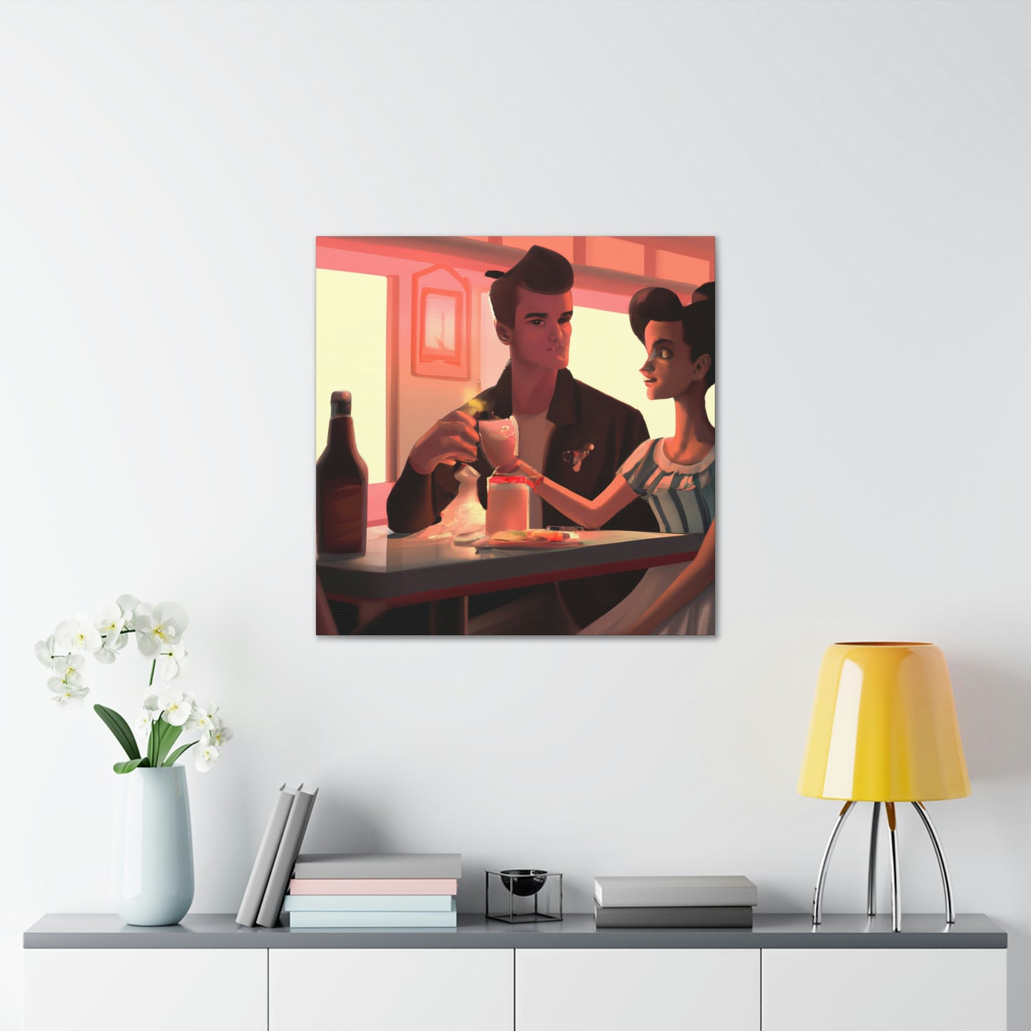 Johnny Rockin' or Mary Lou Boppin' - Canvas