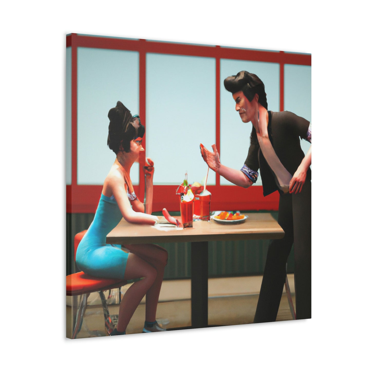 Rockabilly Billy or Rockabilly Ella - Canvas