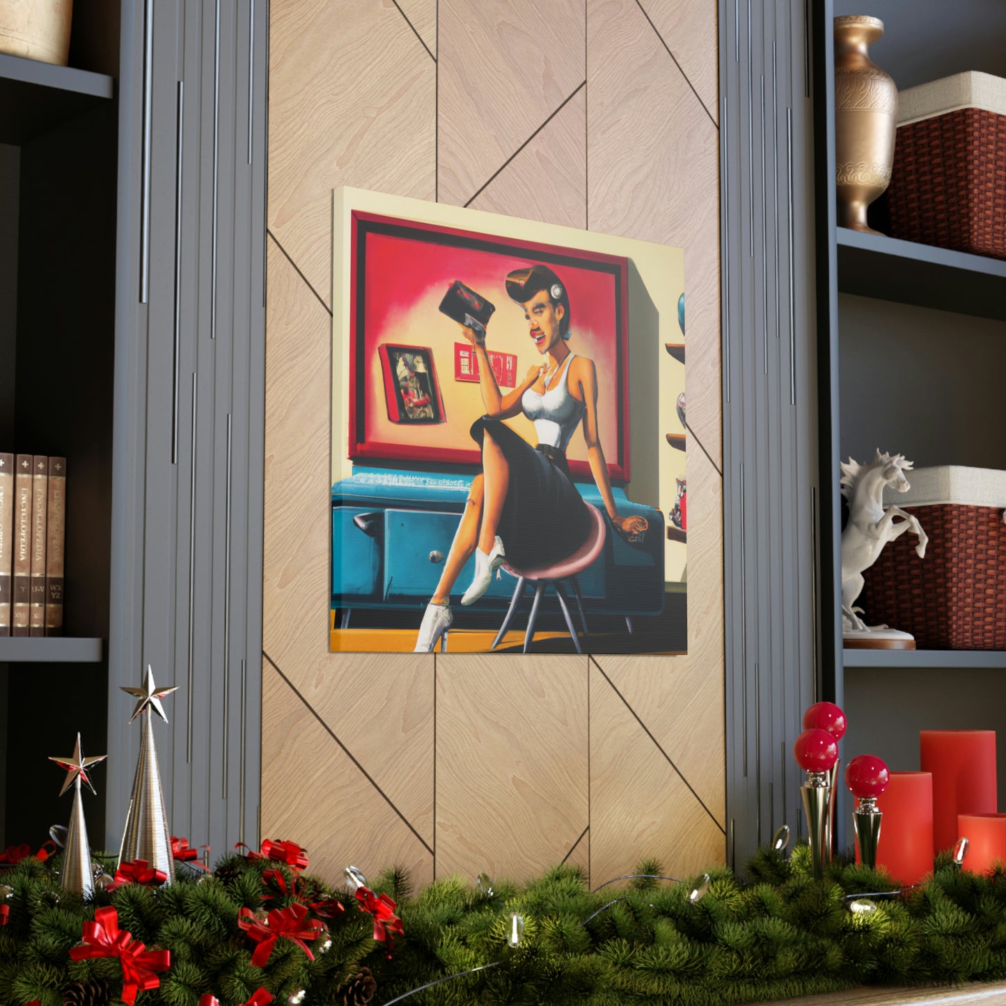 Johnny or June Rockabilly - Canvas