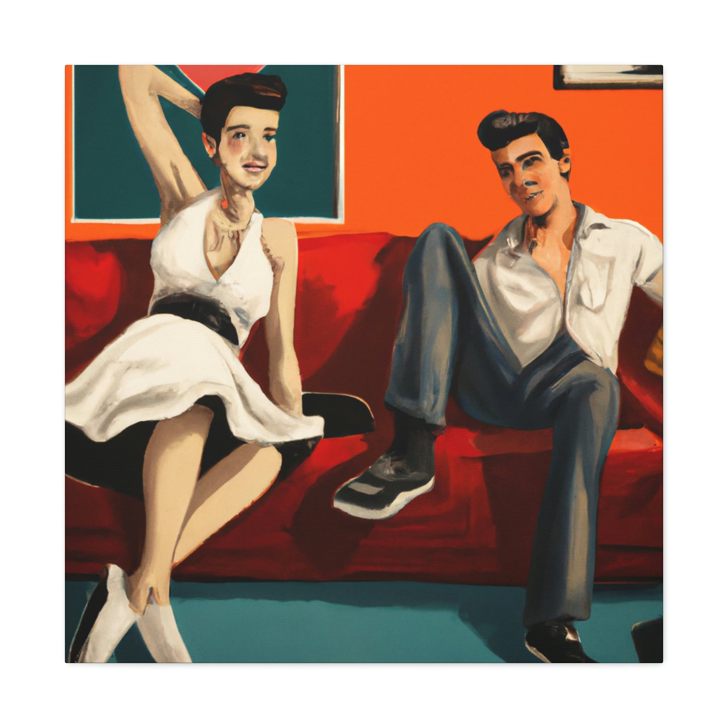 Rockin' Sammy or Rockabilly Patsy. - Canvas