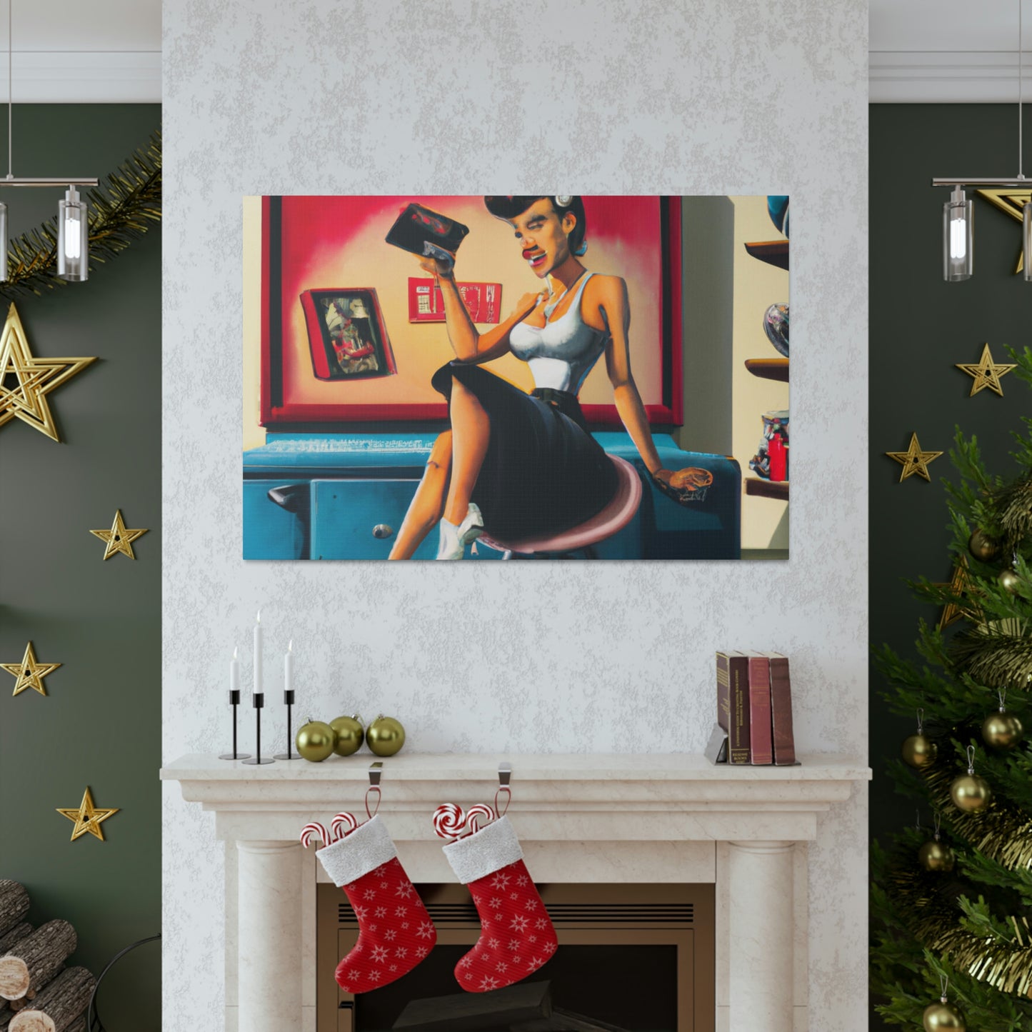 Johnny or June Rockabilly - Canvas