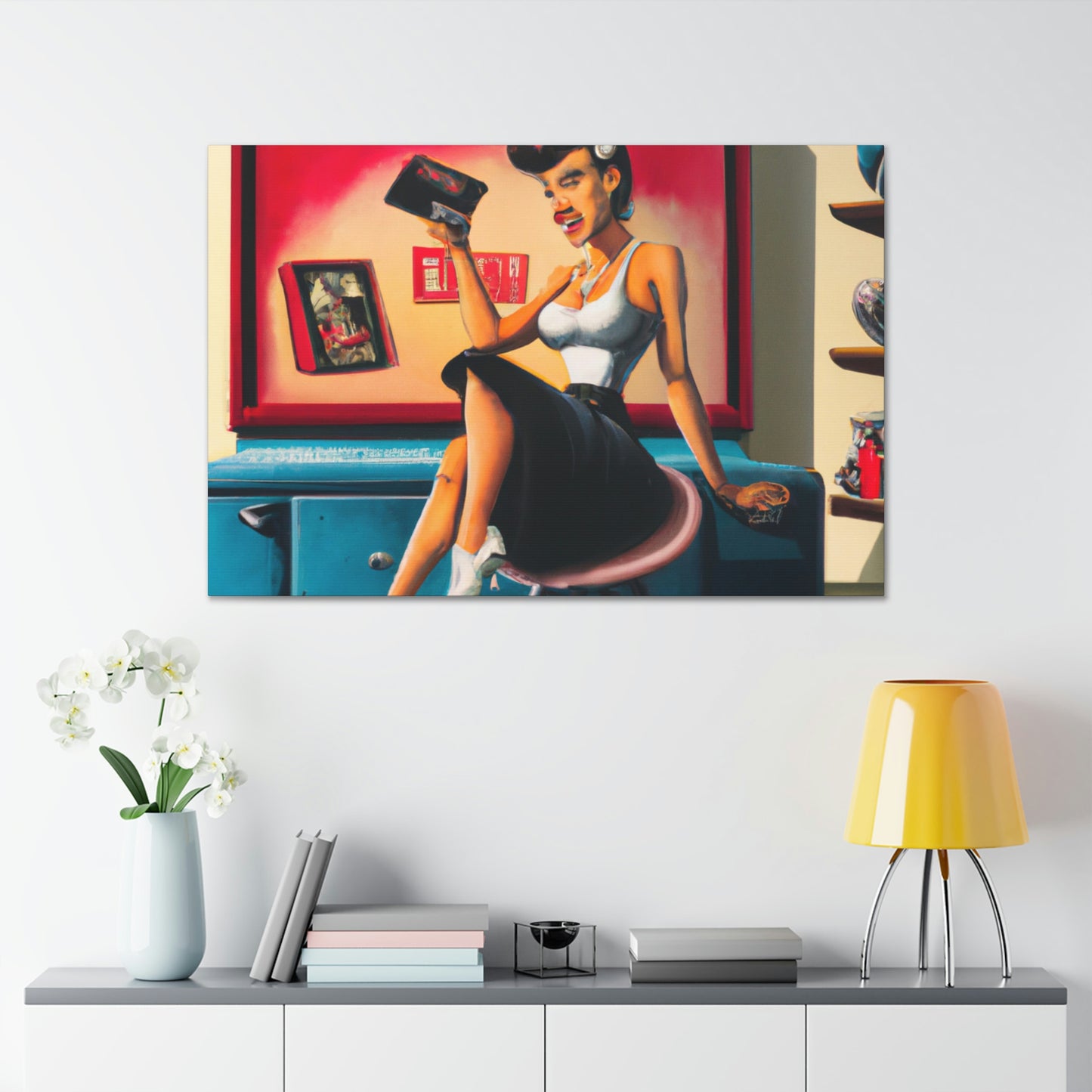 Johnny or June Rockabilly - Canvas