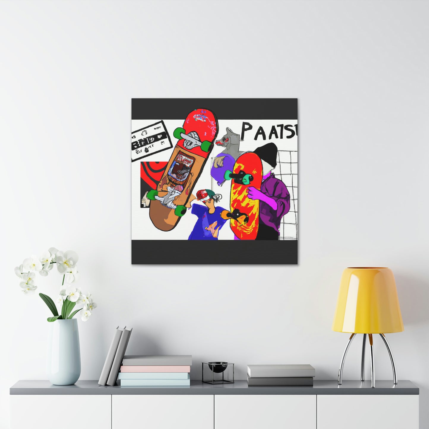 Skateboard 'Past' - Canvas