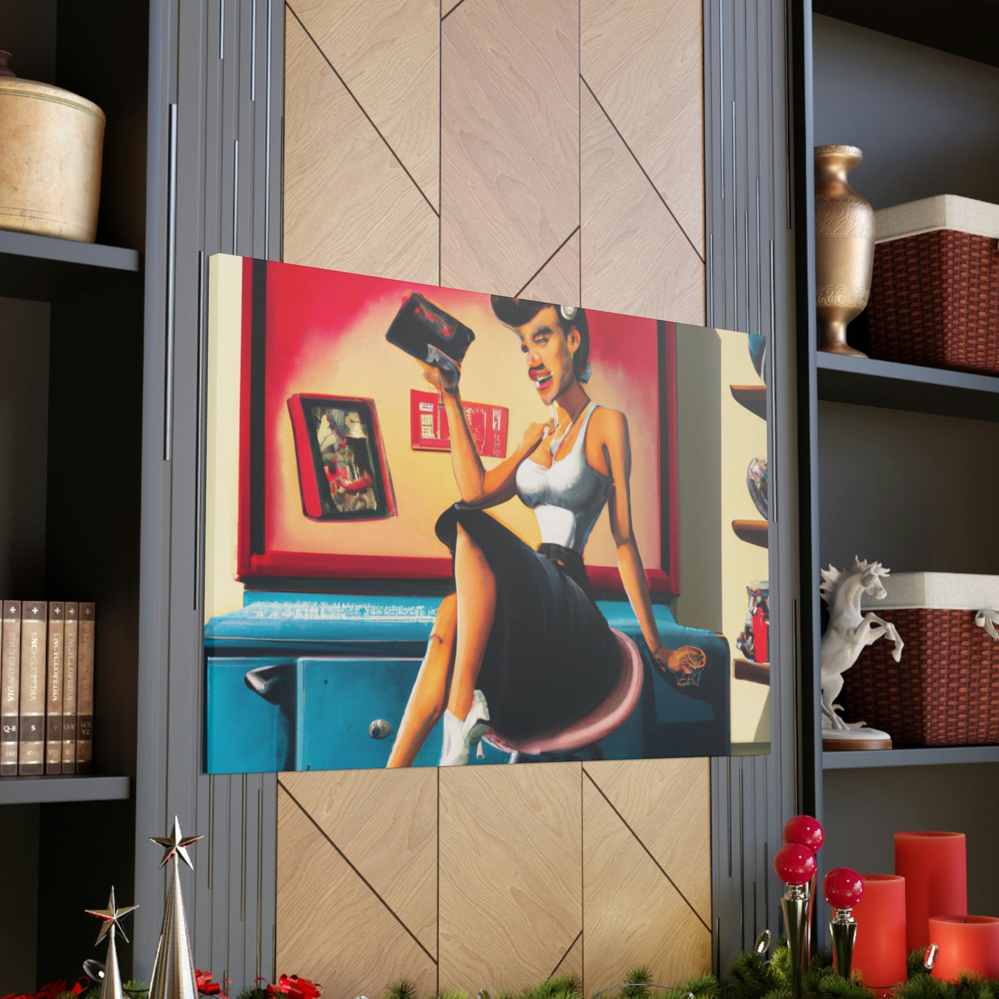 Johnny or June Rockabilly - Canvas